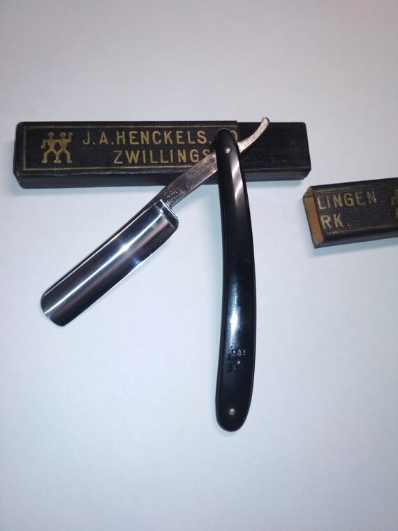 J.A. HENCKELS 西洋剃刀 ヘンケルス 72 1/2 #1043-1 J.A. Henckels Zwillingswerk 72 1/2 Straight Razor - Etsy
