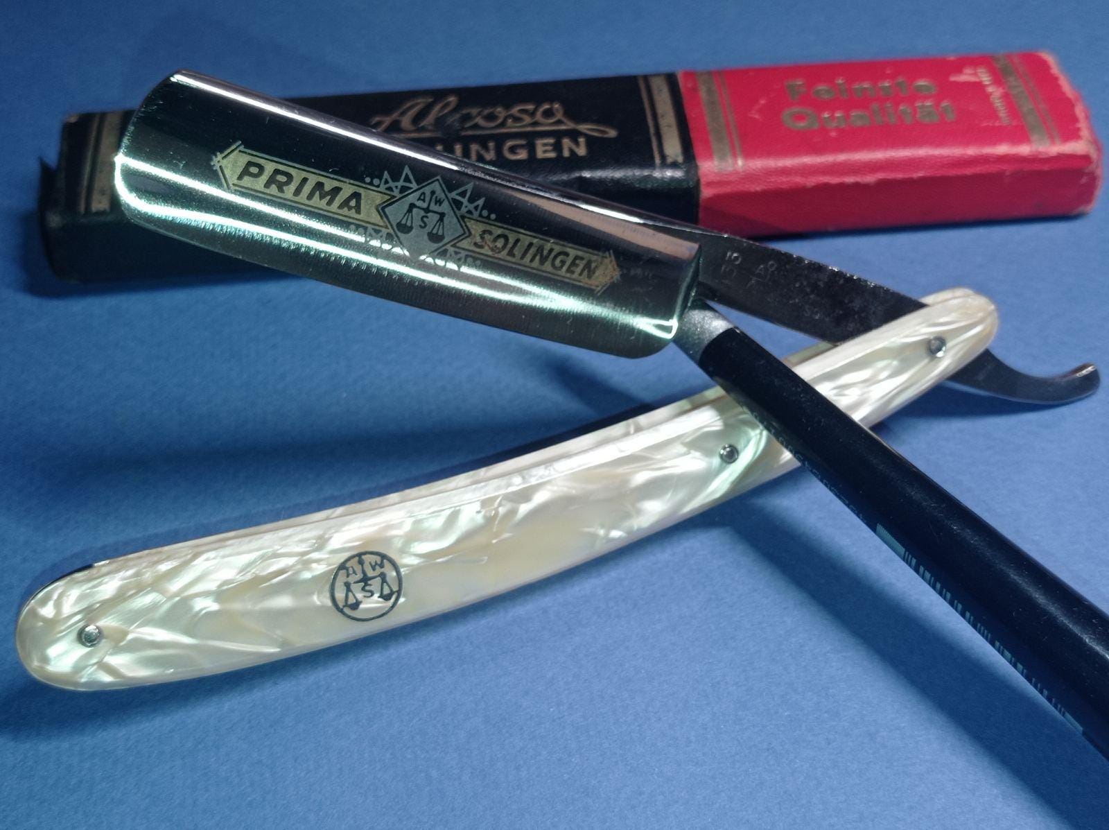 Vintage straight razor Alcoso Solingen