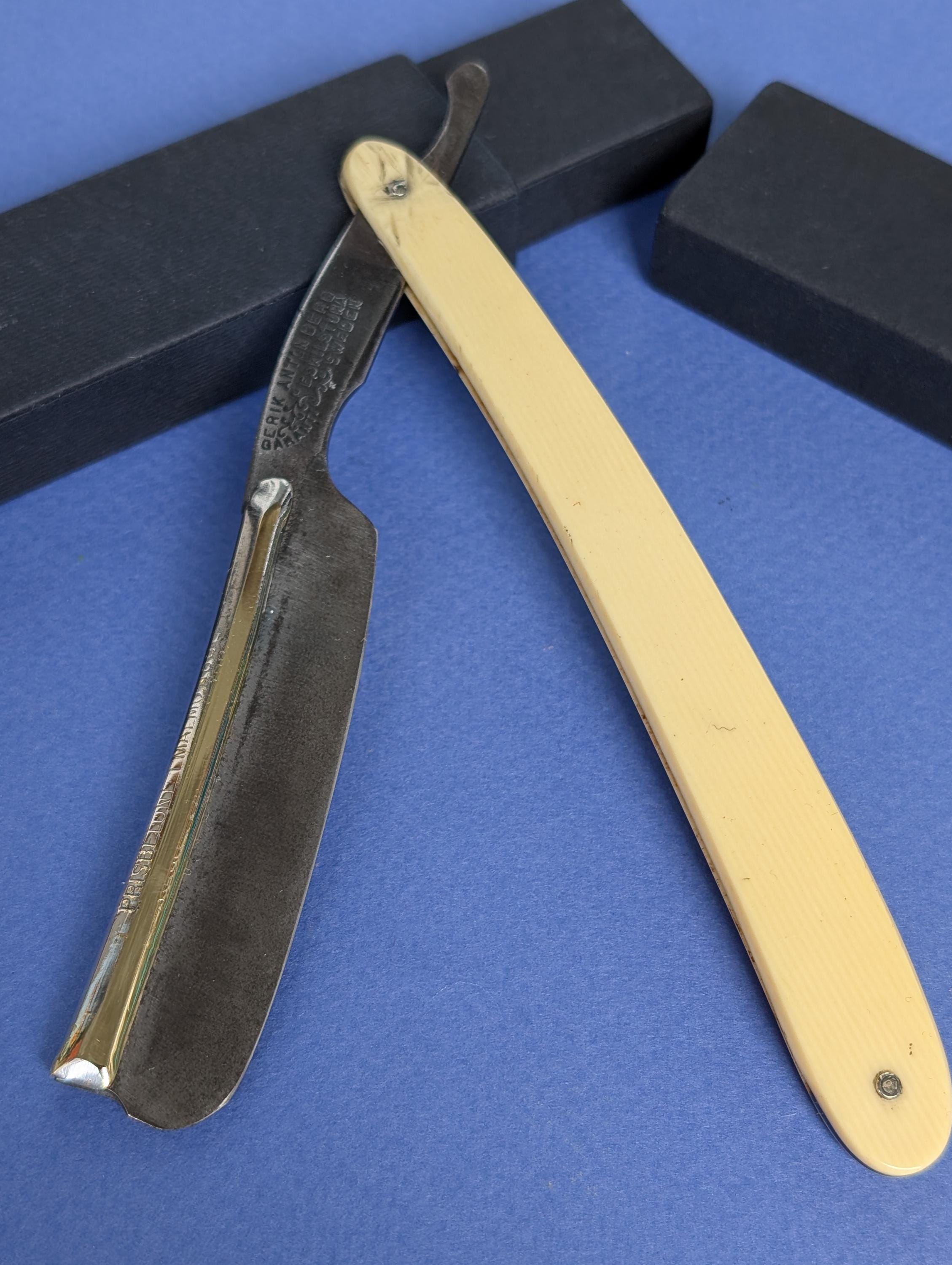 Vintage Straight Razor Eskilstuna Erik Anton Berg - Etsy