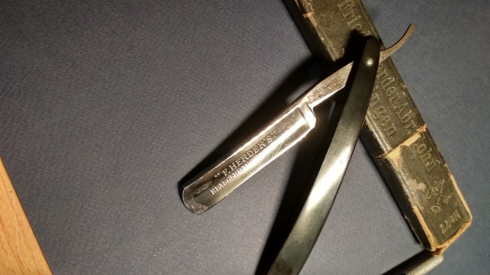 Vintage Straight Razor Friedr Herderabr Sohn #77 - Etsy Vintage Straight Razor Friedr Herderabr Sohn #77 - Etsy