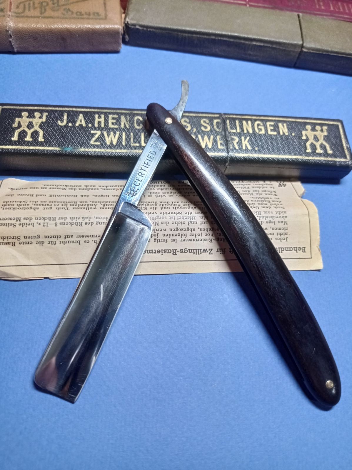 Vintage Straight Razor J.A.HENCKELS TWINWORKS 410 CERTIFIED - Etsy