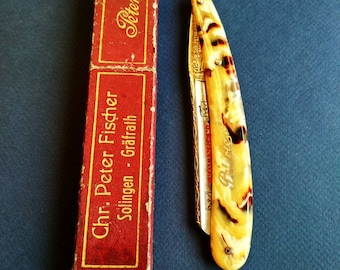 Vintage straight razor Peterle 6/8 Solingen