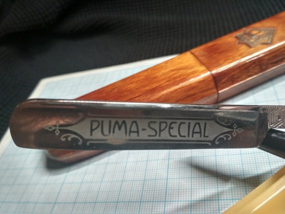 PUMA SPECIAL ストレート刃剃刀 木製ケース付き 楽天市場】西洋剃刀