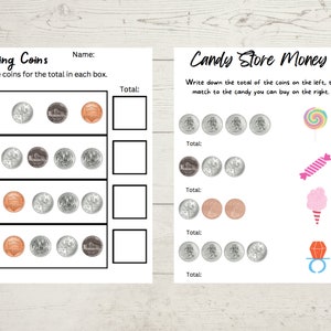 All About Money Worksheets
