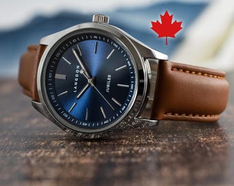 Personalized Engraved Wrist Watch - Watches for Men - Made in Canada