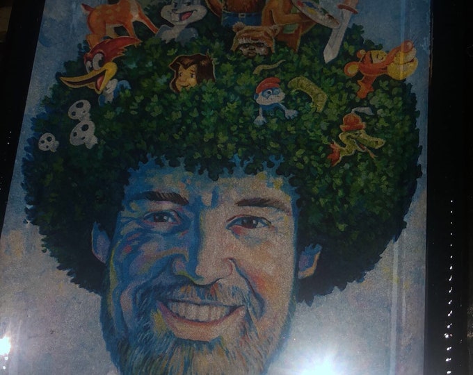 Bob Ross Rolling Tray