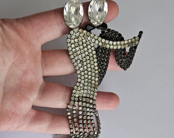 Butler&Wilson ダンスをする男女　ブローチ ビンテージ Vintage Butler & Wilson Dancing Couple Brooch: Art Deco Flapper