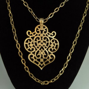 ペンダント　ヴィンテージ Vintage Japan Necklace Multicolored Multidimensional Pink Beaded