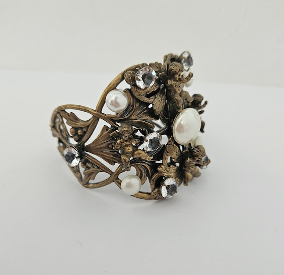 Rare Vintage Joseff Of Hollywood Bracelet Ornate … - image 8