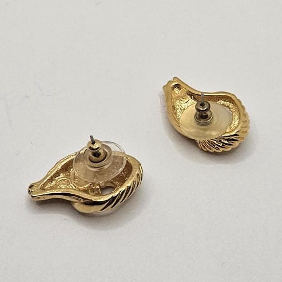 Vintage KJL Stud Earrings: Articulated Goat Head … - image 3