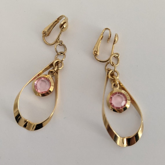 Eden Bello London Orecchini A Clip Oro Con Fiore Di Cristallo - Per Orecchie Non Forate - 2