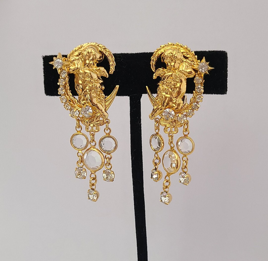 【VINTAGE HOLLYWOOD】Two-tone Heart Earrings ピアス ハート VINTAGE HOLLYWOOD(ヴィンテージハリウッド) ピアス