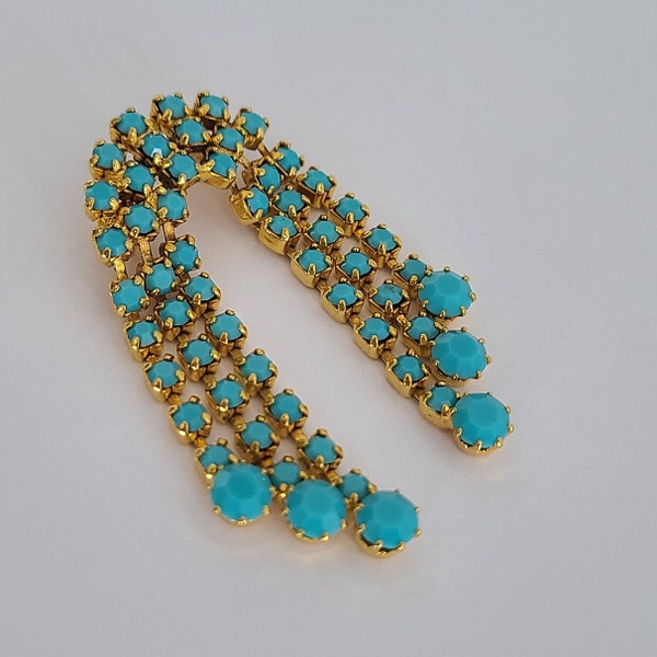 Turquoise Brooch - Etsy
