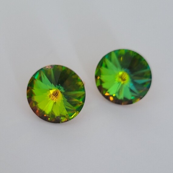 Vintage Weiss Clip-on Earrings Massive Watermelon… - image 2