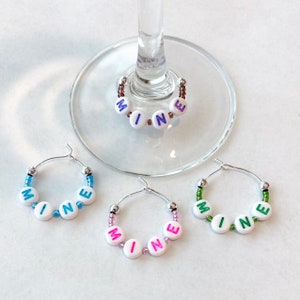 NEON LIGHTS wine charms