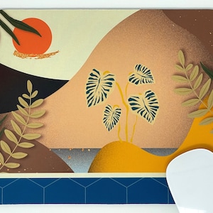 Decorative Mouse Pad - Decorative mouse pad - Mountain view - Non-slip Rubber mousepad - 4mm