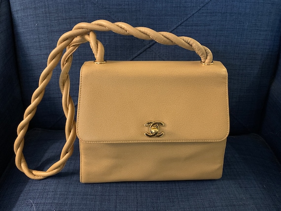 Rare Authentic Twisted Strap Vintage 1998 Chanel Bag - Etsy Rare Authentic Twisted Strap Vintage 1998 Chanel Bag - Etsy