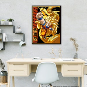 Dragon ball, Goku. Scegli il tuo Poster o Quadro, su Tela o Carta fotografica. Canvas, Photographic paper.