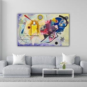 Wassily Kandinsky - Jaune Rouge Bleu. Canvas Home Wall Decor. Crea il tuo Poster/Quadro su Tela o Carta fotografica.