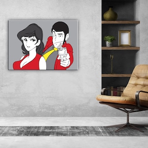 Lupin e Margot, una coppia di ladri. Scegli il tuo Poster o Quadro su Tela o Carta fotografica, Canvas, Photographic paper.