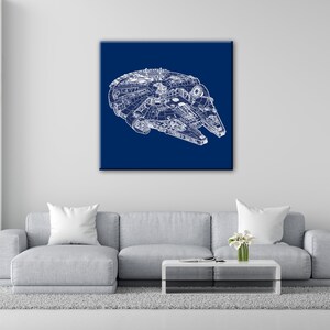 Star wars Millenium Falcon, ispiration. Poster, Quadro, Tela o Carta fotografica, Canvas, Photographic paper.