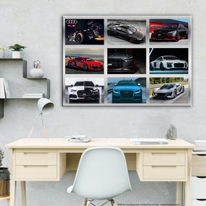 Audi, auto sportive. Scegli il tuo Poster o Quadro su Tela o Carta fotografica, Canvas, Photographic paper.