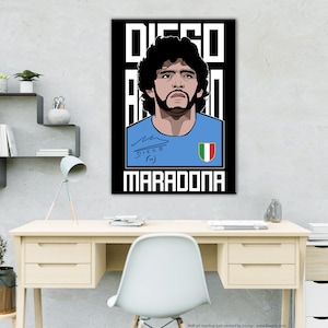 El Pibe de Oro, Maradona!!! Scegli il tuo Poster o Quadro su Tela o Carta fotografica, Canvas, Photographic paper.