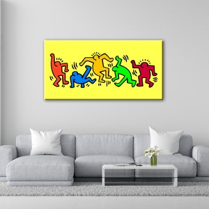 Keith Haring Pop Art. Scegli il tuo Poster, Quadro su Tela o Carta fotografica. Canvas, Photographic paper.