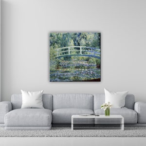 Claude Monet's Water Lilies and Japanese Bridge (1899). Poster, Quadro, Tela o Carta fotografica, Canvas, Photographic paper.
