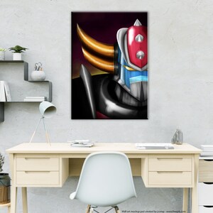 Goldrake, Goldorake, atlas ufo robot. Poster, Quadro, Tela o Carta fotografica, Canvas..