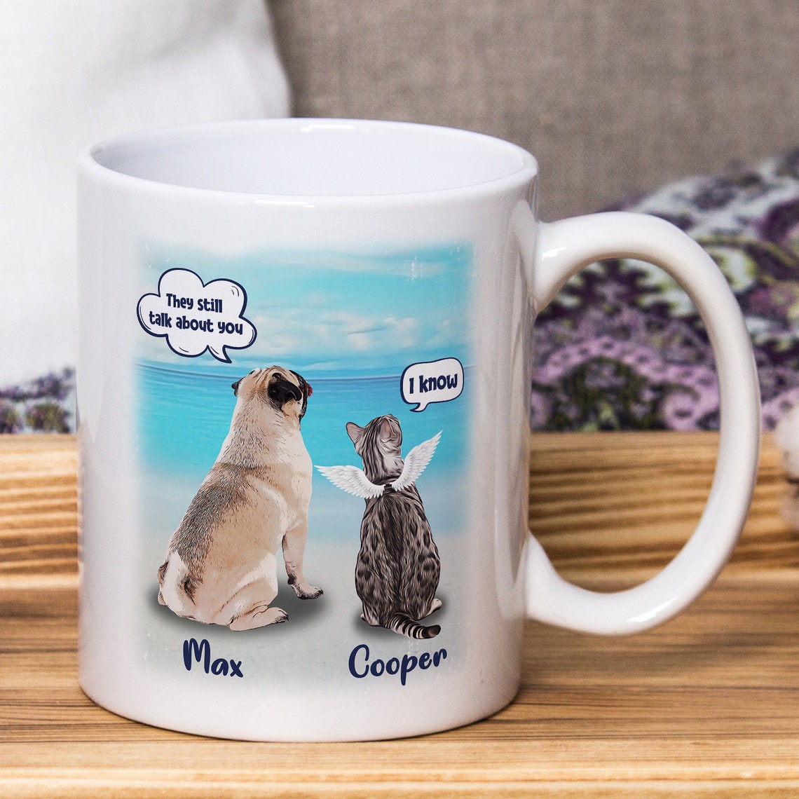 Personalized Mug They Still Talk About You Conversation Dog Etsy