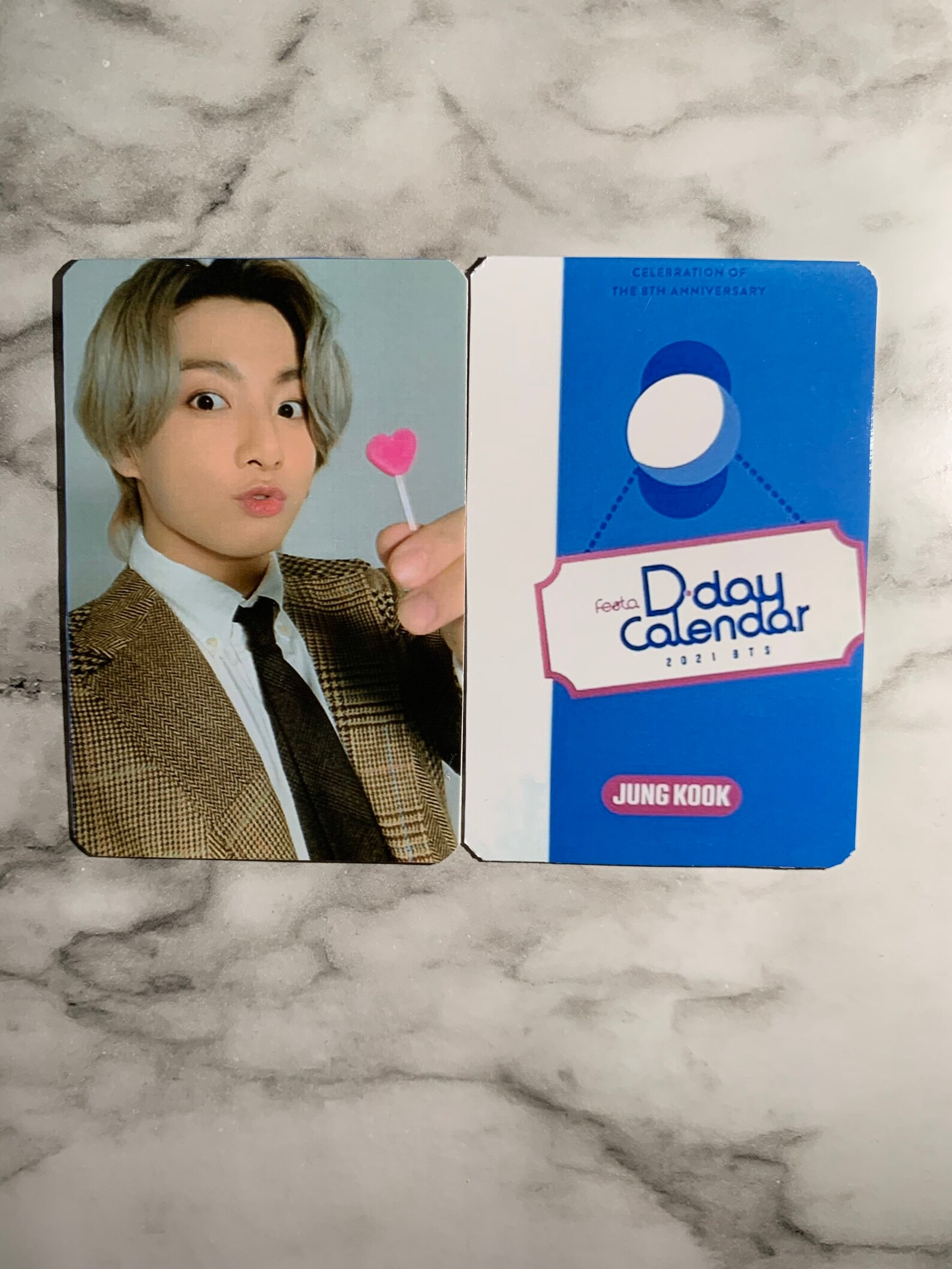 BTS Festa DDay Calendar 1 Double Sided Photocards 2021 Etsy