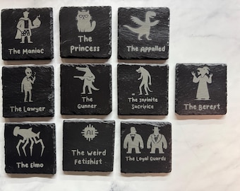 Posavasos de pizarra de Carl Dungeon Crawler