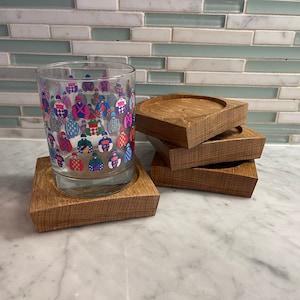 Bourbon Barrel stave coaster
