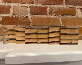 Posavasos Epoxy y Bourbon Barrel Stave