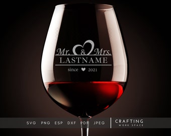 Wedding Glass Svg Etsy