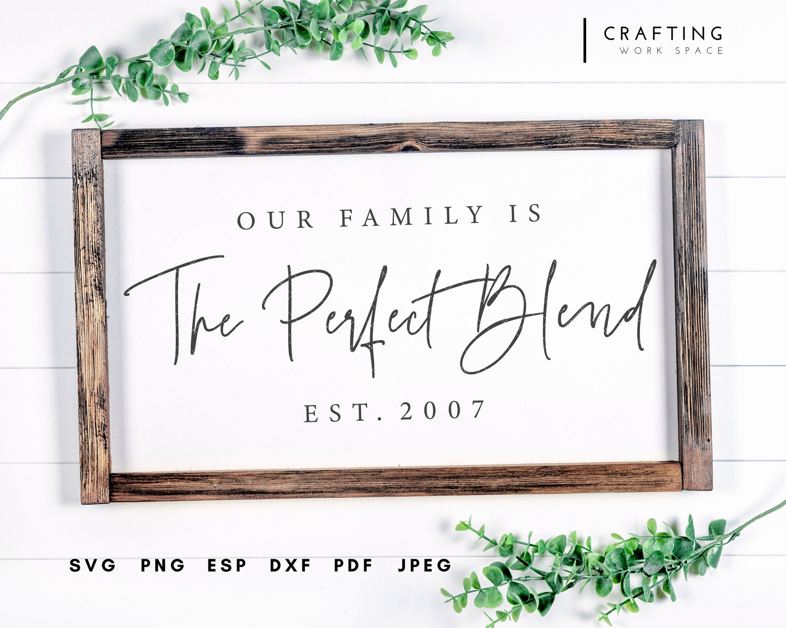 Download The Perfect Blend with Established Family Sign SVG Positive | Etsy