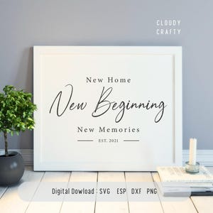 Letrero de "Casa Nueva" / Regalo Personalizado para Inauguración (Descarga Digital)