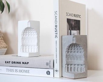 Concrete Bookend | Decorative Book Stopper | Architectural Design | Creative Candle Holder | Industrial Design | Concrete Decor |