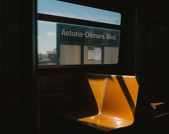 Sedile della metropolitana Astoria Ditmars