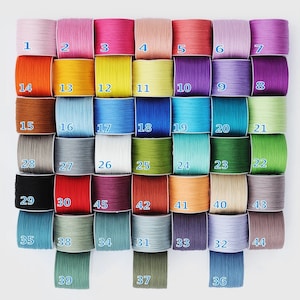 Temari Studio 100% cotton thread for temari balls, embroidery, crochet, knitting, cross-stitch. 100m/roll or 20m/card. 75 colours available. image 2