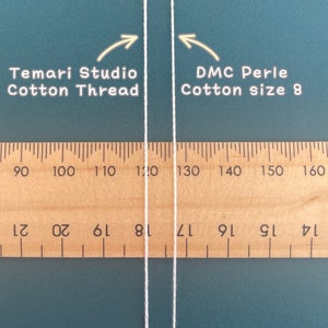 Temari Studio 100% cotton thread for temari balls, embroidery, crochet, knitting, cross-stitch. 100m/roll or 20m/card. 75 colours available. image 5