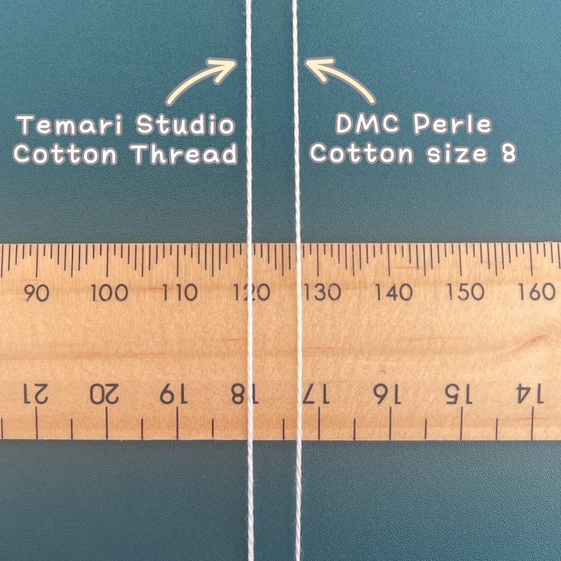 Temari Studio 100% cotton thread for temari balls, embroidery, crochet, knitting, cross-stitch. 100m/roll or 20m/card. 75 colours available. image 5