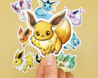 Evolutions Vinyl Stickers | All 9 Evolutions