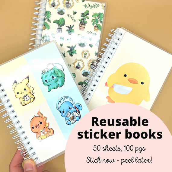 Reusable Sticker Books 4x6 Sticker Book, 50 Sheets, 100 Pages 6