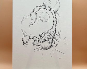 Scorpio Zodiac Art Print: Astrology Wall Decor