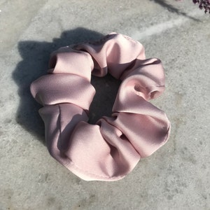 Pink Lavender Soft Silk Satin Scrunchie
