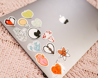 STEM hearts stickers