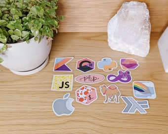 Naklejki z językiem kodowania