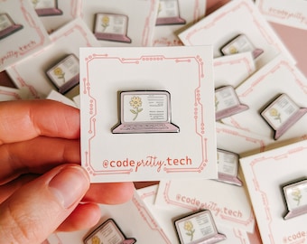 Code Pretty Pin || Women in CS Pin